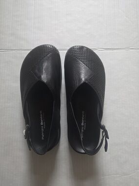 Patrizia Bonfanti Remi Black Clog Sandal Size 38/8.